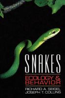 Snakes : ecology and behavior /
