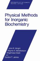 Physical methods for inorganic biochemistry /