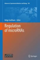 Regulation of microRNAs /