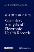 Secondary analysis of electronic health records /