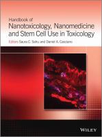 Handbook of nanotoxicology, nanomedicine and stem cell use in toxicology /