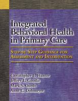 Integrated behavioral health in primary care : step-by-step guidance for assessment and intervention /