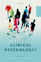 What is clinical psychology? /