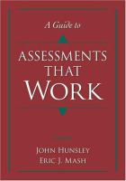 A guide to assessments that work /