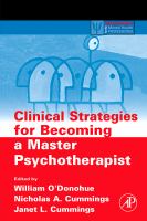 Clinical strategies for becoming a master psychotherapist /