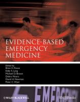 Evidence-based emergency medicine /
