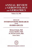Focus on interventions research with older adults /
