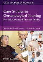 Case studies in gerontological nursing for the advanced practice nurse /