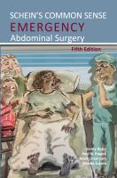 Schein's common sense emergency abdominal surgery /