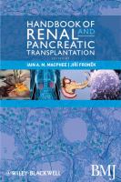 Handbook of renal and pancreatic transplantation /