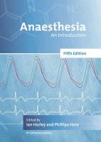 Anaesthesia : an introduction /