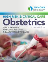 AWHONN's high-risk & critical care obstetrics /