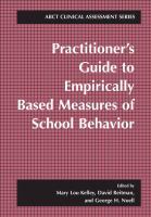 Practitioner's guide to empirically based measures of school behavior