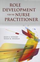 Role development for the nurse practitioner /
