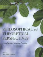 Philosophical and theoretical perspectives for advanced nursing practice /