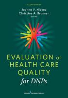 Evaluation of health care quality for DNPs /