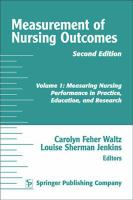 Measurement of nursing outcomes.