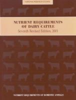 Nutrient requirements of dairy cattle /