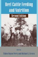 Beef cattle feeding and nutrition /