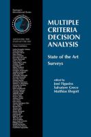 Multiple criteria decision analysis state of the art surveys /