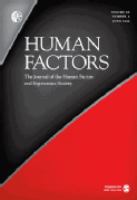 Human factors : the journal of the Human Factors Society.