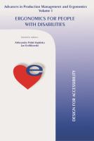 Ergonomics For People With Disabilities : Design For Accessibility /