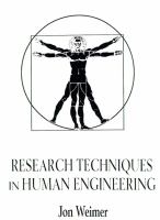 Research techniques in human engineering /