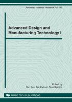 Advanced design and manufacturing technology I /