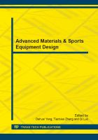 Advanced materials & sports equipment design /