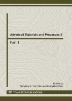 Advanced materials and processes II : selected, peer reviewed papers from the 2nd International Conference on Chemical Engineering and Advanced Materials (CEAM 2012), July 13-15, 2012, Guangzhou, China /