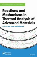 Reactions and mechanisms in thermal analysis of advanced materials /