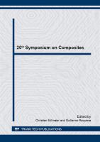 20th Symposium on Composites : selected, peer reviewed papers from the 20th Symposium on Composites, July 1-3, 2015, Vienna, Austria.