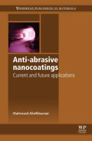 Anti-abrasive nanocoatings : current and future applications /