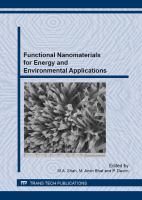 Functional nanomaterials for energy and environmental applications /