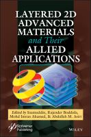 Layered 2D materials and their allied applications /
