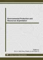 Environmental protection and resources exploitation : selected, peer reviewed papers from the 2013 International Conference on Advances in Energy and Environmental Science (ICAEES 2013), July 30-31, 2013, Guangzhou, China /