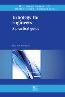 Tribology for engineers : a practical guide /