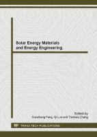 Solar energy materials and energy engineering /