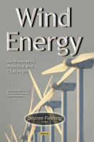 Wind energy : developments, potential and challenges /