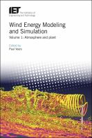 Wind energy modeling and simulation.