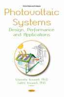 Photovoltaic systems : design, performance and applications /