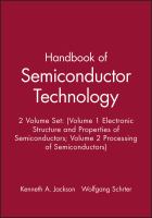 Handbook of semiconductor technology /