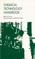 Chemical technology handbook : guidebook for industrial chemical technologists and technicians /