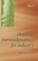 Chemical thermodynamics for industry /