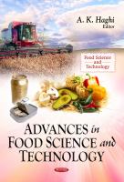 Advances in food science and technology /
