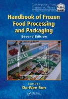 Handbook of frozen food processing and packaging /