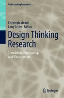 Design thinking research : translation, prototyping, and measurement /