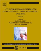 13th International Symposium on Process Systems Engineering : PSE 2018, July 1-5 2018 /