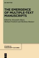 The emergence of multiple-text manuscripts /
