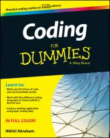 Coding For Dummies /